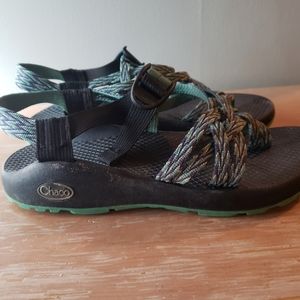 Black and Green Chacos